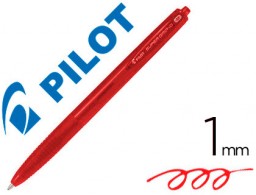 Bolígrafo Pilot Super Grip G tinta roja sujeción de caucho